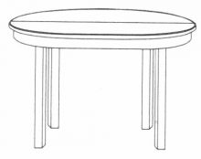 Tavolo ovalino